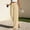 Beige, variant on Women's Cotton Linen Wide Leg Pants with Pockets, Elastic Waist Crossover Casual Trousers Summer Loose Fit Pants