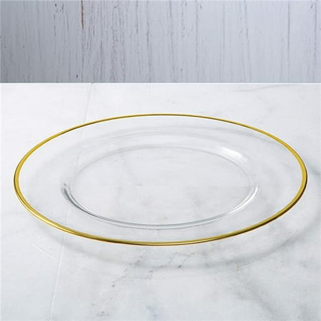 

Red Pomegranate Collection 4998-1 13 in. Gilt Charger Plates Gold - Set of 4