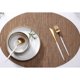 thumbnail image 2 of 2Pcs manteles individuales de comedor perfecl antideslizante Vintage Marrón claro Mesa de cocina de manteles, 2 of 8