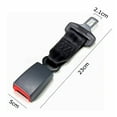 HOTSYSTEM 9" Safety Seat Belt Extender Seatbelt Extension Strap Buckle