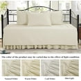 thumbnail image 2 of Daybed Cover Sets- Diamond Stitching Daybed Bedding Set, All Season Cozy Bedding with Bedskirt with Shams, Microfiber Filling, 5 Pieces, Beige, 2 of 15