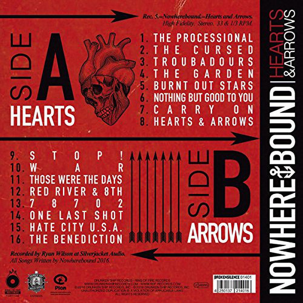 Nowherebound - Hearts & Arrows - Vinyl