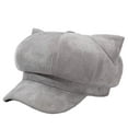 thumbnail image 4 of Women Cat Ear Wool Beret Hat – Soft Warm French Style Painter Cap, Cute Japanese Fashion Beret Hats for Women, Casual Streetwear Accessory for Autumn and Winter Outfits, 4 of 4