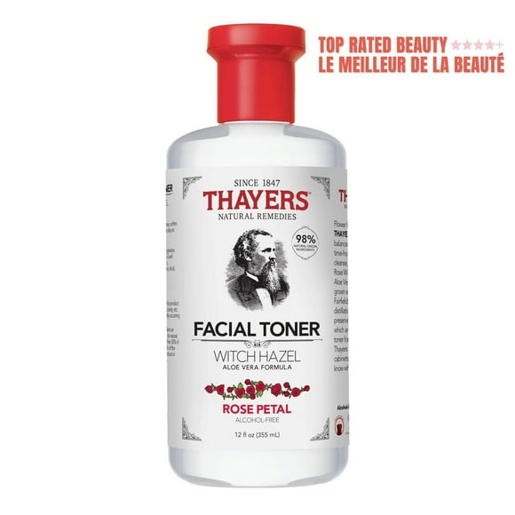 Rose Petal Facial Toner with Witch Hazel and Aloe Vera, Alcohol free Facial Toner