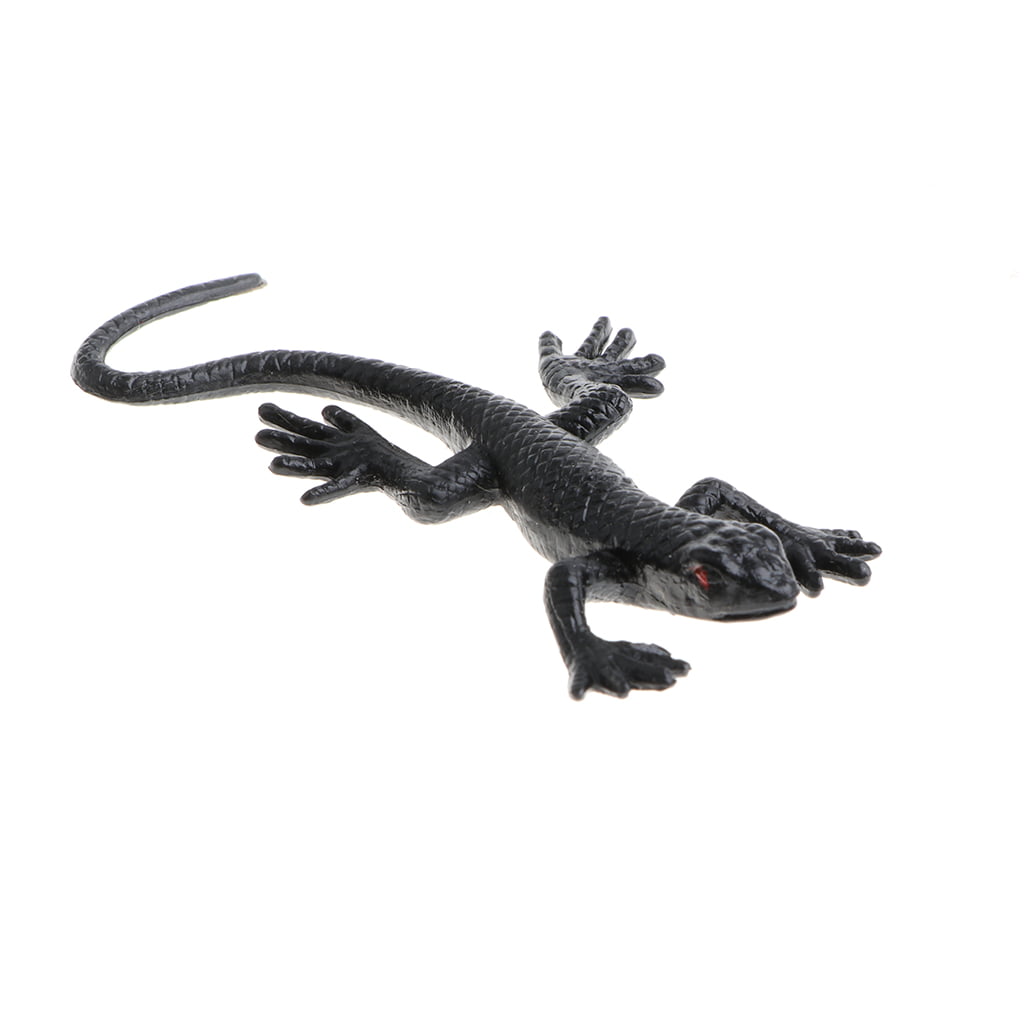 10 Piezas Vivid Soft Rubber Gecko Figure Reptile Toy Collection Props 