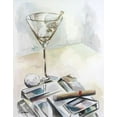 thumbnail image 2 of French-Roussia, Heather A. 12x14 White Modern Wood Framed Museum Art Print Titled - Golftini, 2 of 4