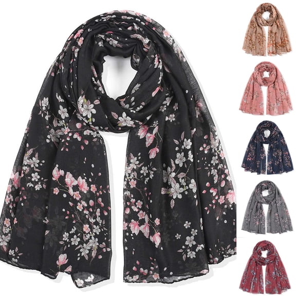 Helii Women's Paris Style Printing Scarf Fashion Large Size Soft Shawl Wrap