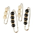 thumbnail image 2 of 4 Pieces Women Pearl Brooch DIY Crafts Waistband Decor Adjust Clip Clasps Tightening Waist Safety Pins for Shirt Shawl Dress B, 2 of 8