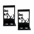 thumbnail image 4 of Paquete de 2 sujetalibros con forma de gato, organizador de libros con forma de animal, sujetalibros decorativos. Estilo C, 4 of 6