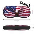 thumbnail image 2 of Vsdgher USA Eagle with Spread Wings Sunglasses Soft Case Neoprene Zipper Eyeglass Case, Zipper Portable Spectacle Cases for Men Women, 2 of 6