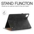 thumbnail image 3 of Dteck Case For Apple iPad Pro 11 2nd Generation (2020 Released) 11 inch, Retro Vintage Leather Wallet Smart Folio Case Stand Shockproof Protective Automatic wake/sleep Cover ,Black, 3 of 5