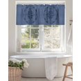 thumbnail image 4 of Compass Navigation Valances for Windows Guide Letter Printing Valance Rod Pocket Light Filtering Short Window Treatments Curtains for Kitchen Bathroom Living Room Bedroom, 1 Panel, 54 x 18 Inch, 4 of 7
