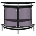 thumbnail image 3 of Amarillo Freestanding Glass Top Home Bar Wine Cabinet Black, 3 of 12