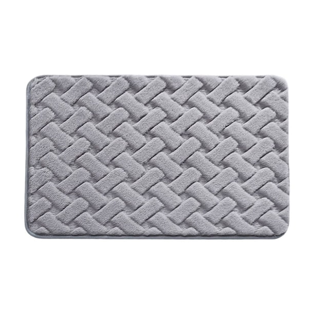 Yhmxh Alfombrillas de baño para baño Alfombrilla antideslizante absorbente de agua para baño, alfombra antideslizante para puerta, alfombrilla suave para suelo de baño, secado más fácil.