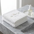 thumbnail image 5 of REGALWOVEN Pure Cotton Embroidered Floral Hand Towels for Bathroom, 2 Pack Soft Absorbent Decorative Towels for Home Decor Yellow 29" x 13", 5 of 7