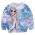 thumbnail image 2 of Sudaderas de Disney Frozen 2 Elsa para niñas, abrigo de algodón Anna, jerséis de manga larga, Tops para bebés, ropa de primavera y otoño para niños, 10T Gao Jinjia LED, 2 of 2