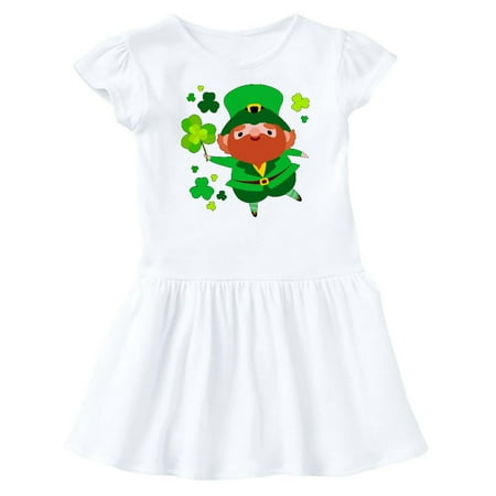 

Inktastic Cute Leprechaun for St. Patrick s Day Gift Baby Girl Dress
