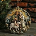 thumbnail image 4 of Ganfancp Navidad Stereo Vision Colgante Bendición Nacimiento Colgante Coche Acrílico Nacimiento Ofertas Del Día 1X Amuleto, 4 of 5