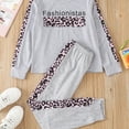 thumbnail image 1 of Patchwork Noir pour Filles, Col Rond, Manches Longues et Pantalon, Vêtements de Détente, 1 of 6