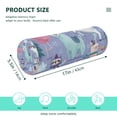 thumbnail image 3 of Cylindrical Pillow Decorative Neck Roll Pillow with Removable Washable Cover Roll Pillow for Knee Leg Neck Cute Animals in The Snow, 3 of 7
