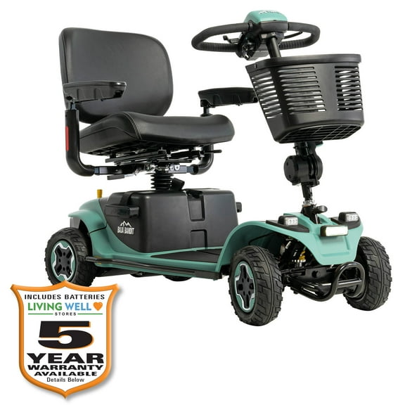 Pride Mobility Baja Bandit Outdoor Mobility Scooter for Adults, Senior with Extended Warr (40 AH Battery - 20" x 18" Seat, Sage)