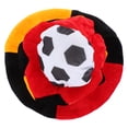 thumbnail image 4 of KAKOWELY Sombrero de animadora de fútbol, accesorio de disfraz, divertido sombrero con temática de fútbol (Alemania), 4 of 4