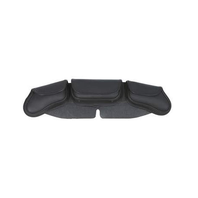 Funda para parabrisas de moto UNIK, 3 bolsitas/bolsillos, negra