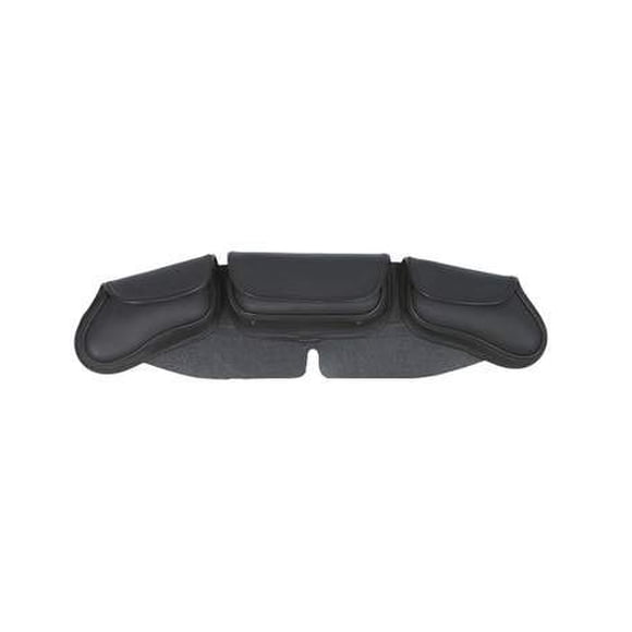 Funda para parabrisas de moto UNIK, 3 bolsitas/bolsillos, negra
