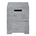 thumbnail image 6 of Mintazer 15.75" Outdoor Propane Tank Cover Table with Side Handles & Protective Cover for Patio Backyard, No Assembly Needed, Dark Gray, 6 of 10