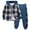 AB-Blue, variant on yocbz Boys Pants Clothes For Teen Size 6T Boys Toddler Boys Clothes - Button Plaid Hoodie Jacket & Sweatpants Sets - 2 Pieces Boys Clothes Outfits Red,6 Years