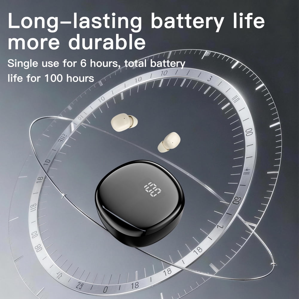 Small Mini Invisible Earbuds Wireless Bluetooth for Small Ears, Low Profile Tiny Discreet Hidden Sleeping Earbuds for Work Sleep, Invisible Headphones Buds (Beige)