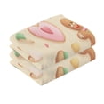 thumbnail image 2 of Cotton Towel Two-Piece 16x28 Inch One Sizex2 Face Towel Set Towel Set Cotton Hand Bath Towel Bathroom Beach Cute Christmas Gingerbread Man, 2 of 8