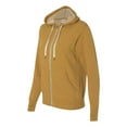 thumbnail image 2 of Independent Trading Co. Unisex Heathered French Terry Full-Zip Hooded Sweatshirt Size up to 3XL, 2 of 5