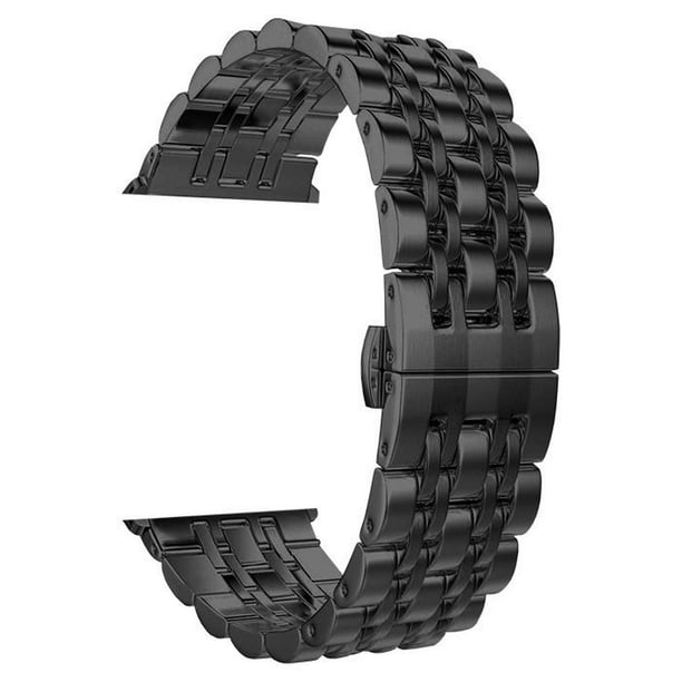Correas Extensibles Económicos Ambassador Collection 42/44/45mm ML Black/Negro S123456SE789 Acero Inoxidable.