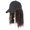 Dark brown, variant on Tight Coiled Curls Baseball Caps Wigs Integrated Synthetic Hair for Casual Wear
