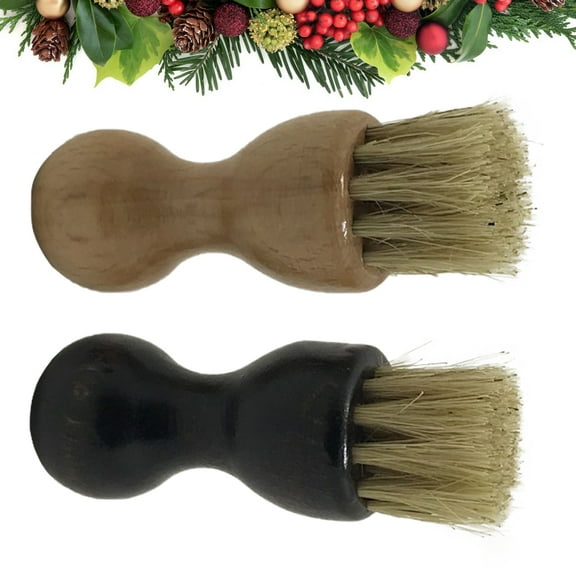 HAKIDZEL 2Pcs Multifunctional Shoe Brush with Polishing Functions for Travel