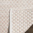 thumbnail image 3 of Safavieh Montauk Collection MTK601R Handmade Cotton Area Rug, 5' x 8', Beige / Ivory, 3 of 3
