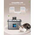 thumbnail image 2 of Fontaine d'Eau pour Chat à Piles Sans Fil Rechargeable Fontaine d'Eau pour Animaux de Compagnie Intérieure avec Capteur de Mouvement Fontaine d'Eau Sans Fil en Acier Inoxydable Fontaine d'Intérieur pour Chat.l FN-W, 2 of 6