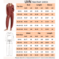 thumbnail image 3 of UVN Pajamas Sets for Women Long Sleeve Button Down Tops and Pants 2 Piece Outfit Fall Sleepwear Pjs Lounge Sets with Pockets, 3 of 10
