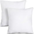 thumbnail image 1 of Home Decor Square Pillow Inserts, Pack Of 2, 14 X 14 Inches, White, Compressed Shipping, Machine Washable, 1 of 8