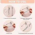 thumbnail image 3 of 26 Pcs Beadable Keychains, Silver Keychain Making Kit, 3 of 5