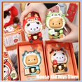 thumbnail image 2 of Figuras de acción de Kawaii Panda Bubu y Yier, juguetes con timbre de dopamina del año del dragón, modelo de timbre con atracción magnética, regalo para niñas, 2 of 5