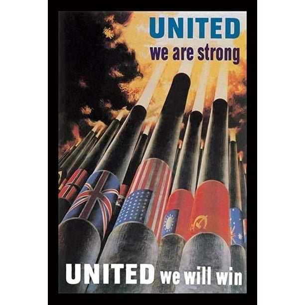 United We Are Strong United We Will Win Poster Print by Henry Koerner