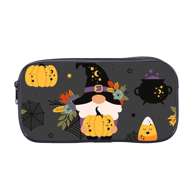 Halloween Print Childrens Pencil Case, Large-capacity Student Pencil Case