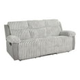 thumbnail image 3 of Furniture of America Gortier Transitional Fabric Adult Manual Reclining Sofa with USB, Gray, 3 of 8