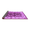 thumbnail image 2 of Ahgly Company Indoor Square Oriental Purple Industrial Area Rugs, 7' Square, 2 of 4