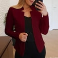 thumbnail image 5 of fatyb Plus Size Blazers for Women Business Casual Open Front Suit Jackets Professional Work Blazers, 5 of 6