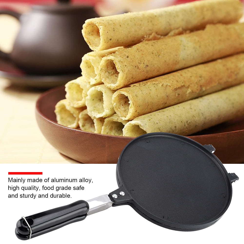 Household Kitchen Gas Non-Stick Egg Roll Waffle Cone Maker Pan Mold Press Plate Baking Tool Waffle Irons Machine Egg Roll Maker