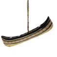 thumbnail image 3 of Benzara BM229838 Painted Metal Canoes Wall Decor with Rope, Multi Color - Set of 3, 3 of 4