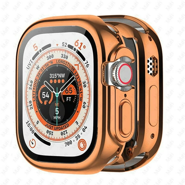 Funda completa de TPU para Apple Watch, Protector de pantalla de 49mm, 42mm, 44mm, 40mm, 38mm, series iWatch 8, 7, 6, 5, 4, 3, SE, 45mm, 41mm